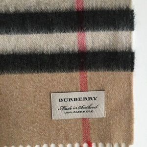 SOLD.      New Burberry Authentic Cashmere Scarf
